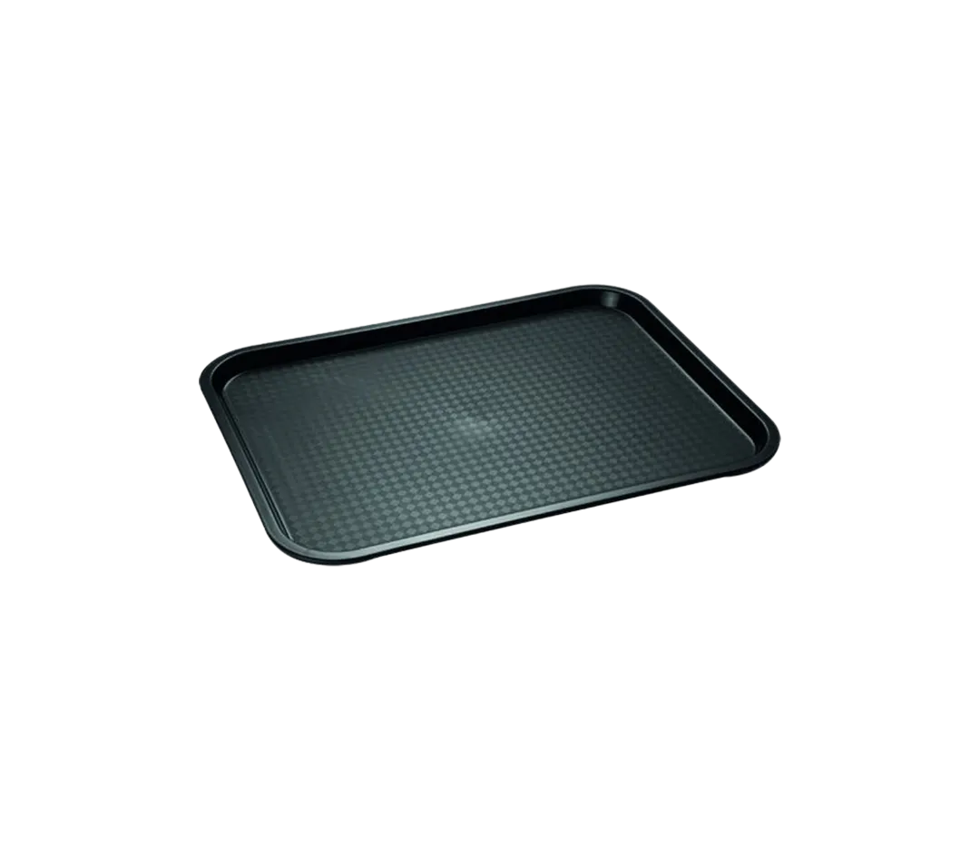 PLATEAU SNACK NOIR POLYPRO 41X30.5 X HT2
