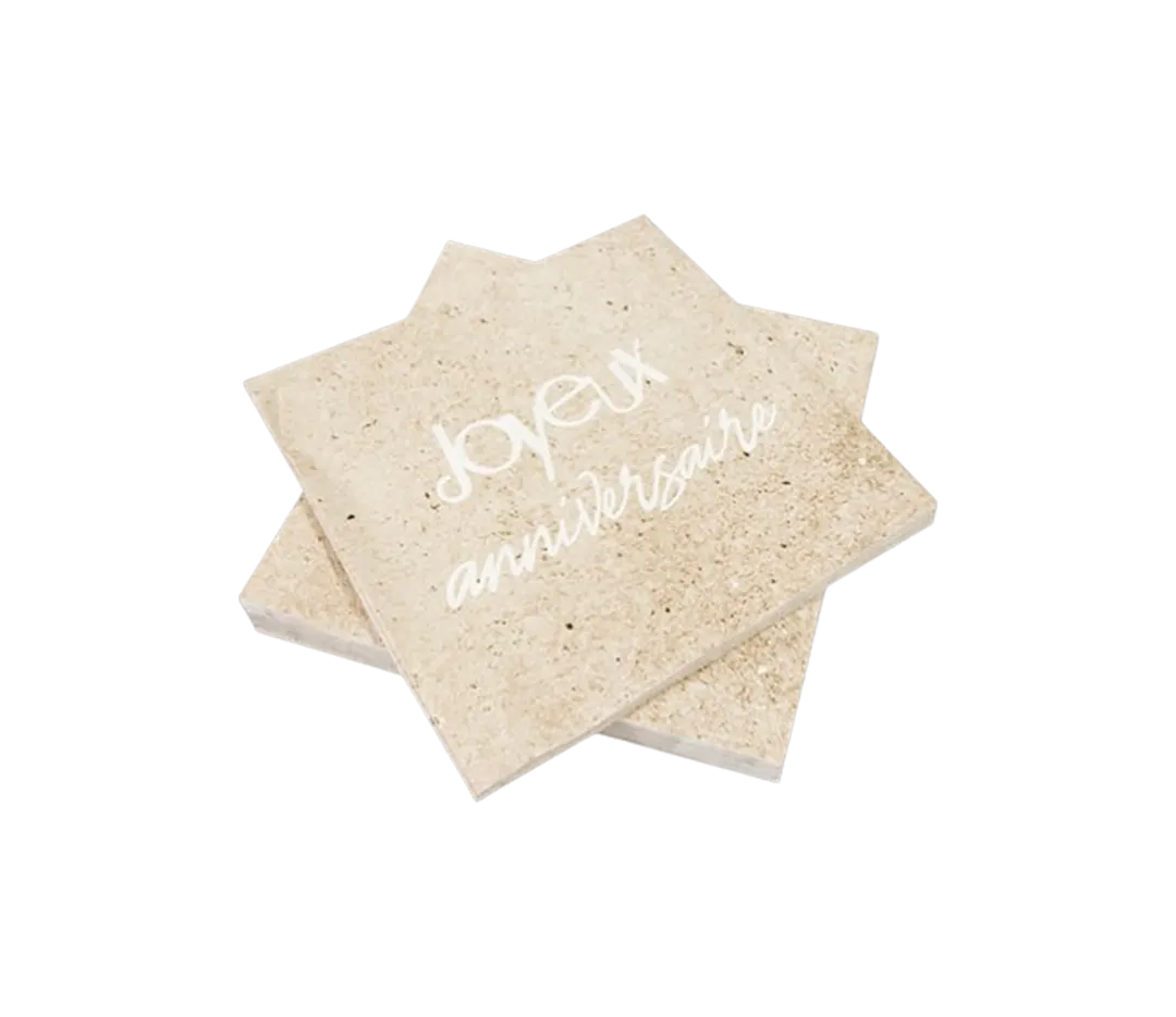 SERVIETTES  KRAFT J.ANNIVERSAIRE  X6