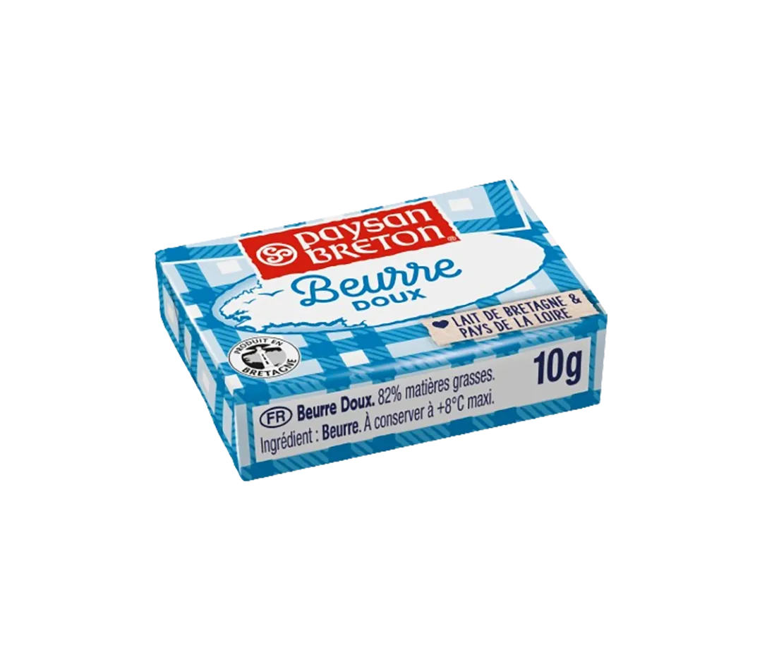 Dosettes de beurre doux - 10g