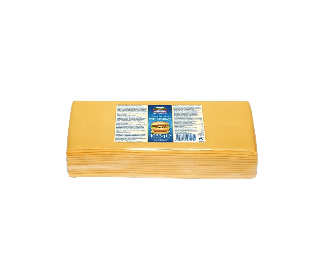 Cheddar en tranches - 1kg
