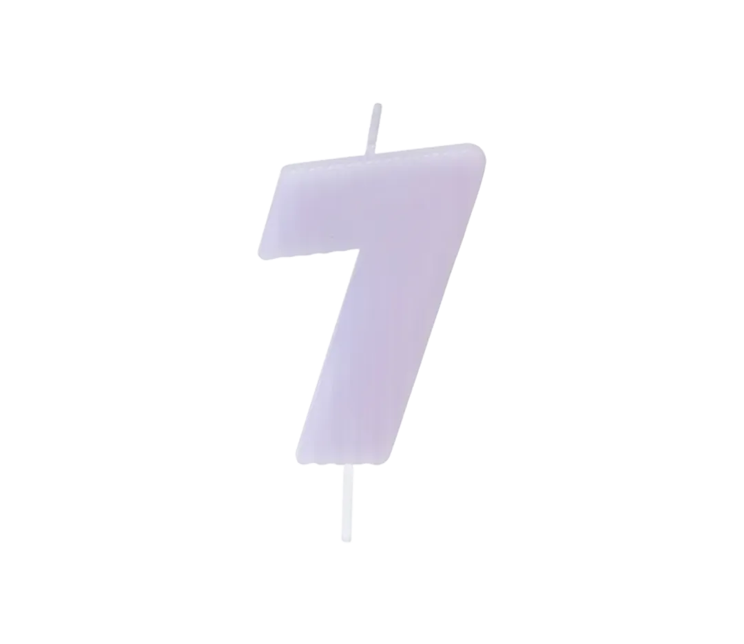 BOUGIE CHIFFRE  N°7  UNIE RELIEF