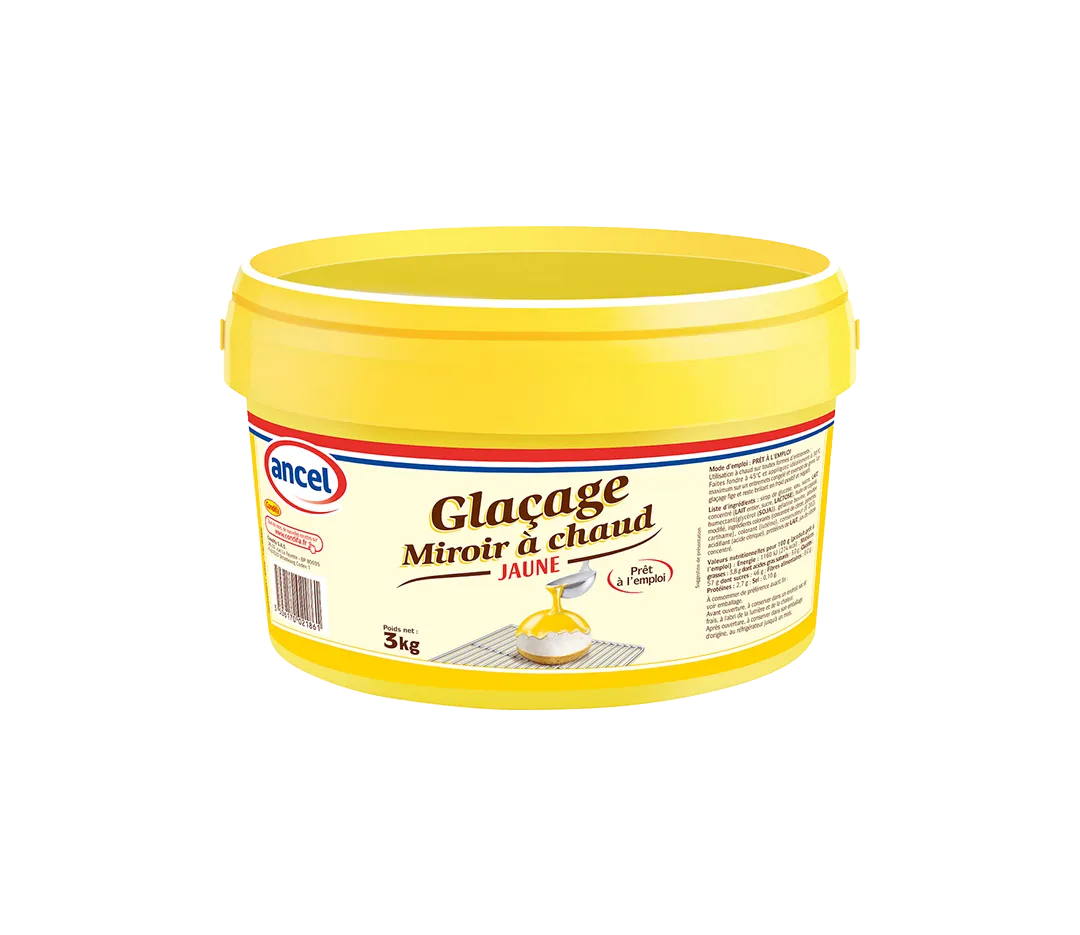 Glaçage miroir à chaud jaune - 3kg
