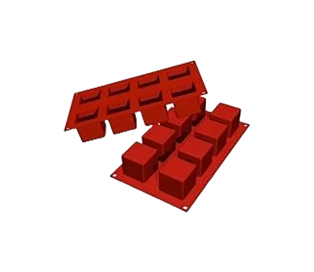 Moules silicone 8 cubes.