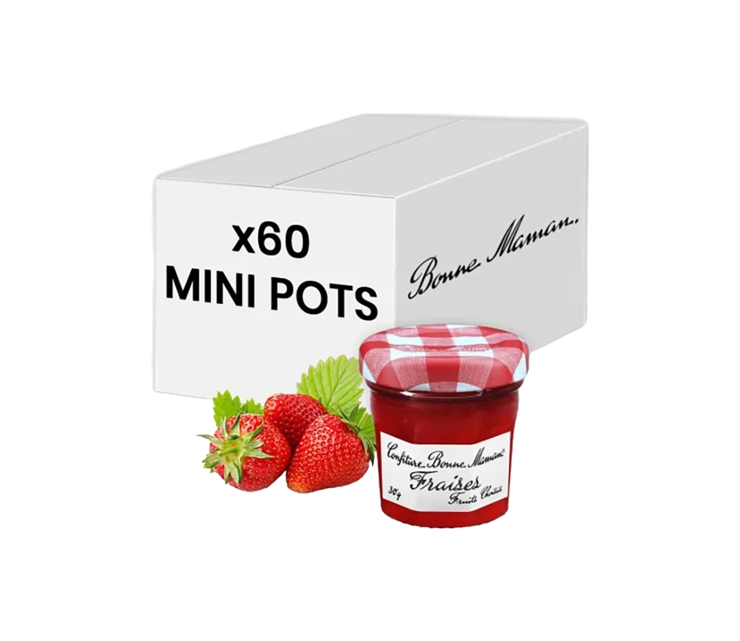 Confiture de fraise 30g - 60 pots