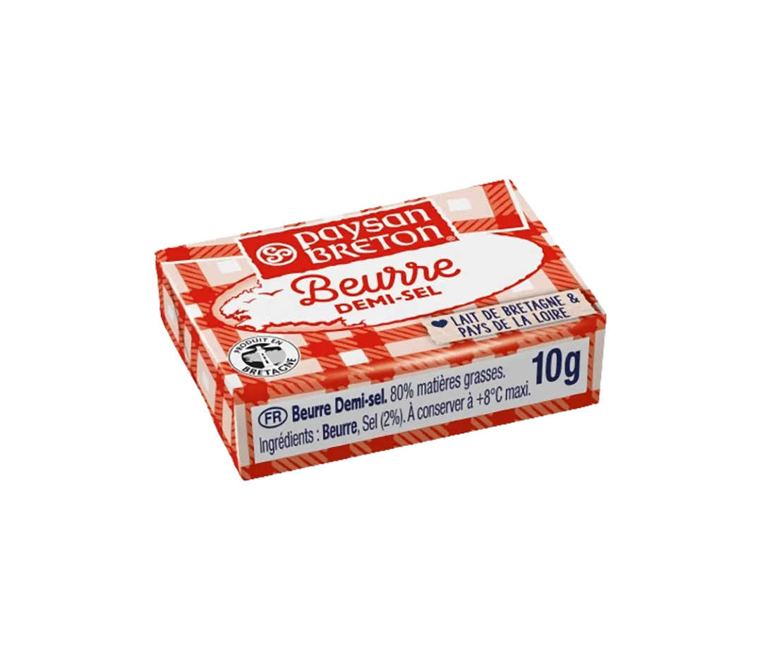 Dosettes de beurres demi-sel - 10g