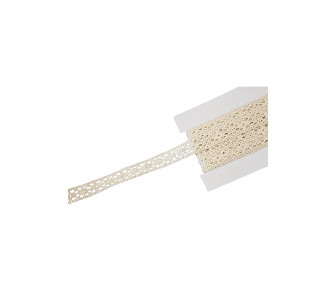 RUBAN IVOIRE  DENTELLE 12MMSX3M
