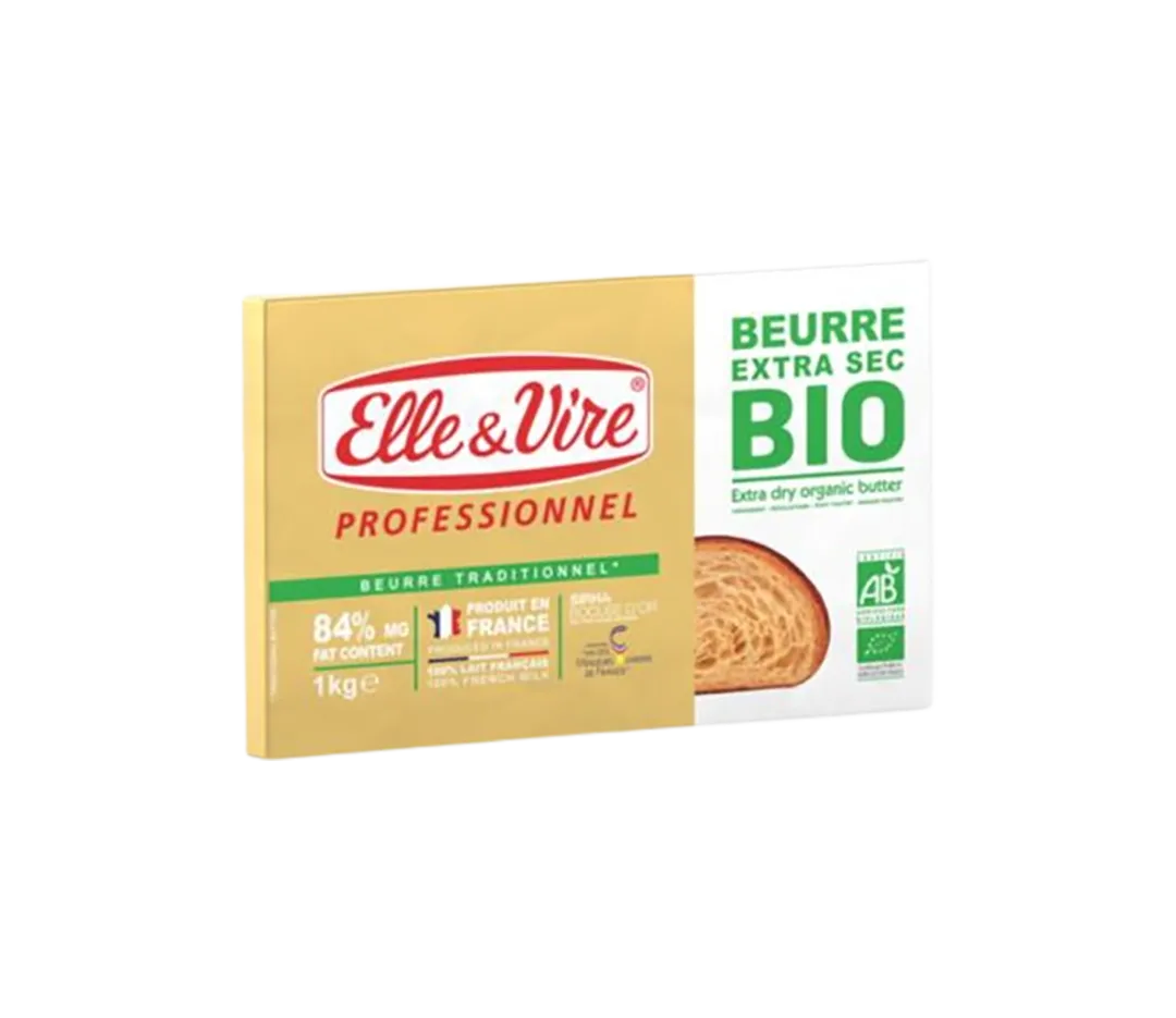Beurre de tourage bio - 10x1kg