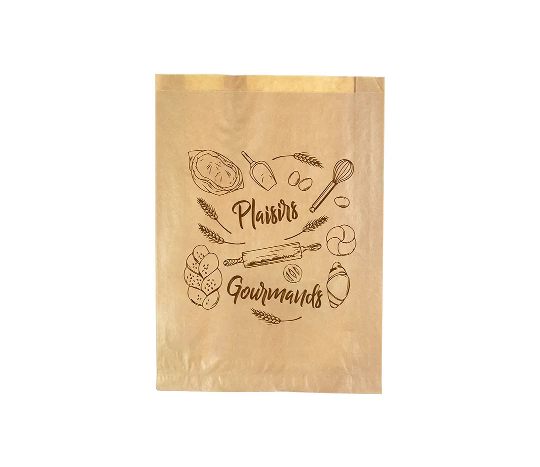 500 sacs brioche en kraft brun