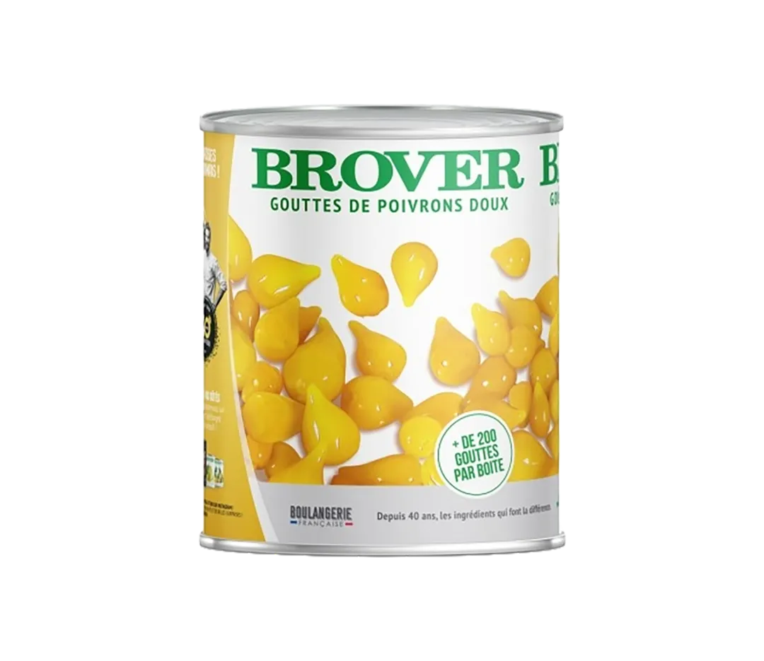 Gouttes de poivrons jaunes - boite 4/4