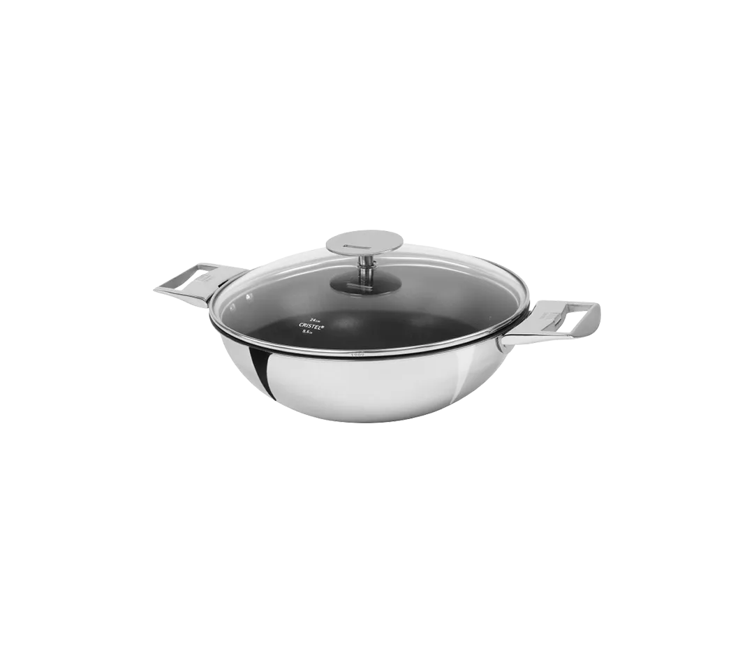 WOK 30CMS TRILAMINE AMOVIBLE INOX