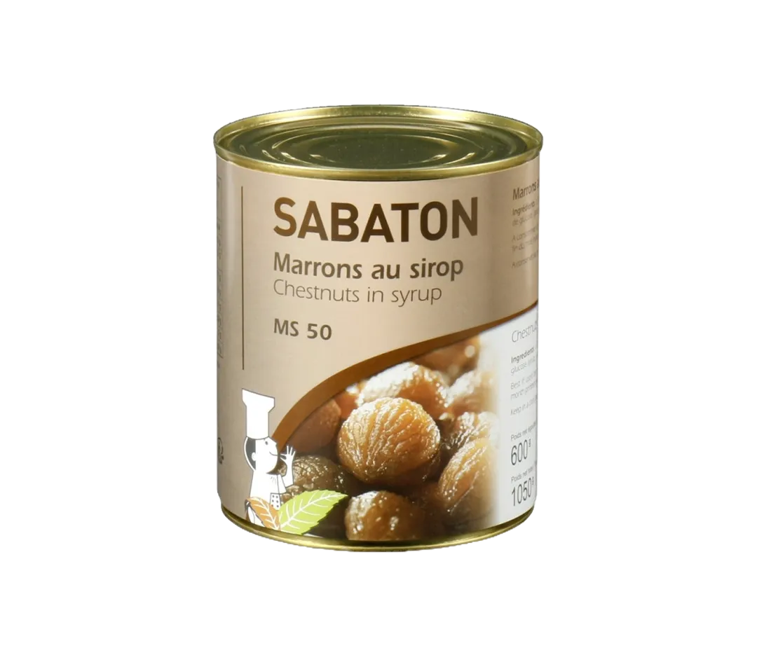 Marrons au sirop boite 4/4