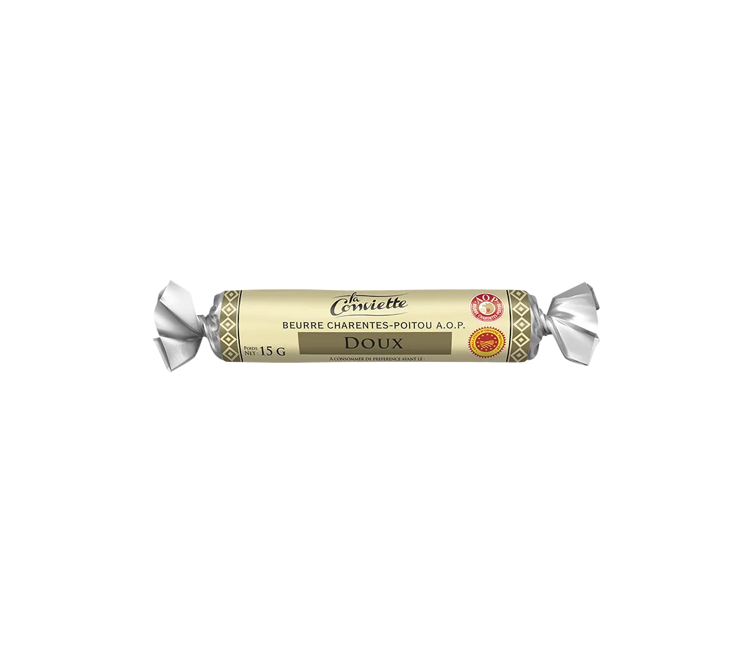 40 Dosettes de beurre doux surgelé 15g