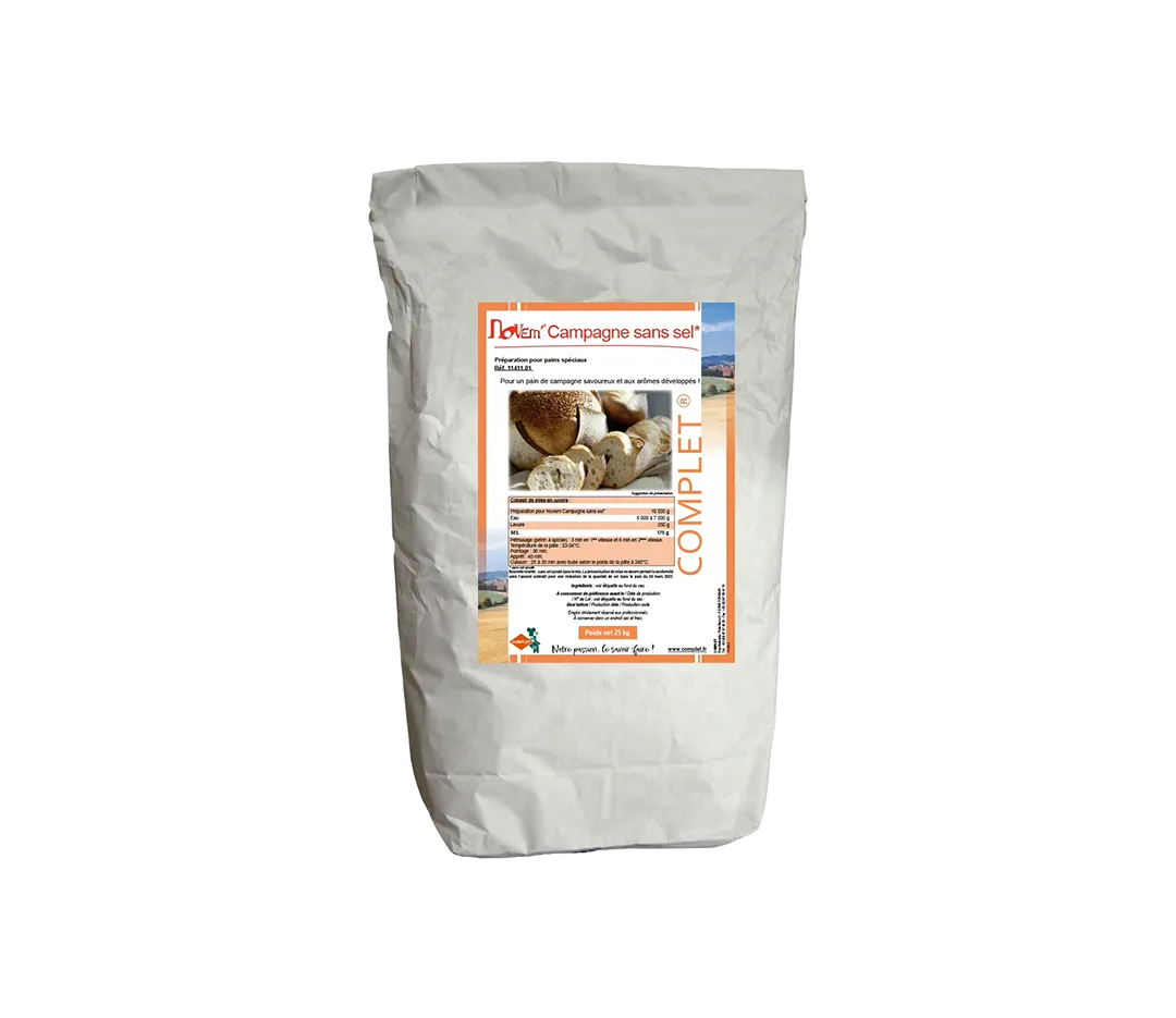 Farine Novem campagne sans sel - 15kg