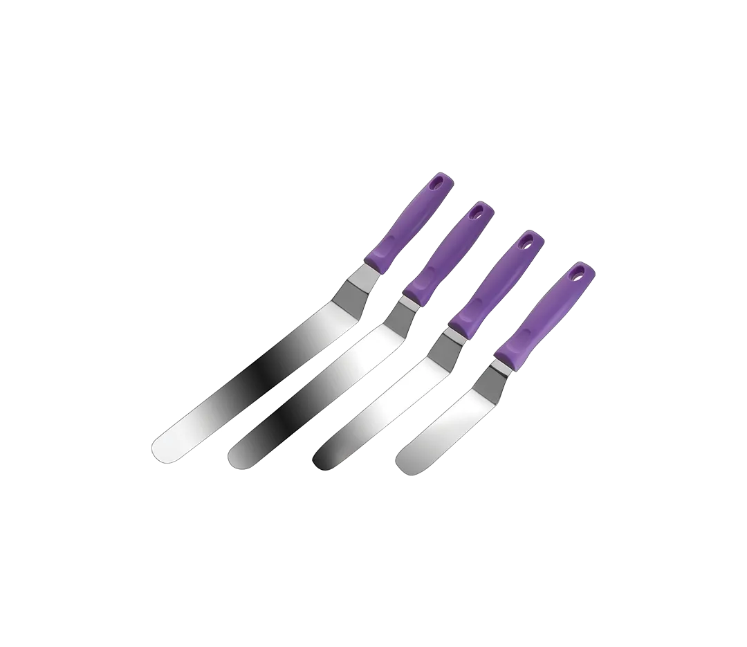 Spatule coudée en inox - 15cm