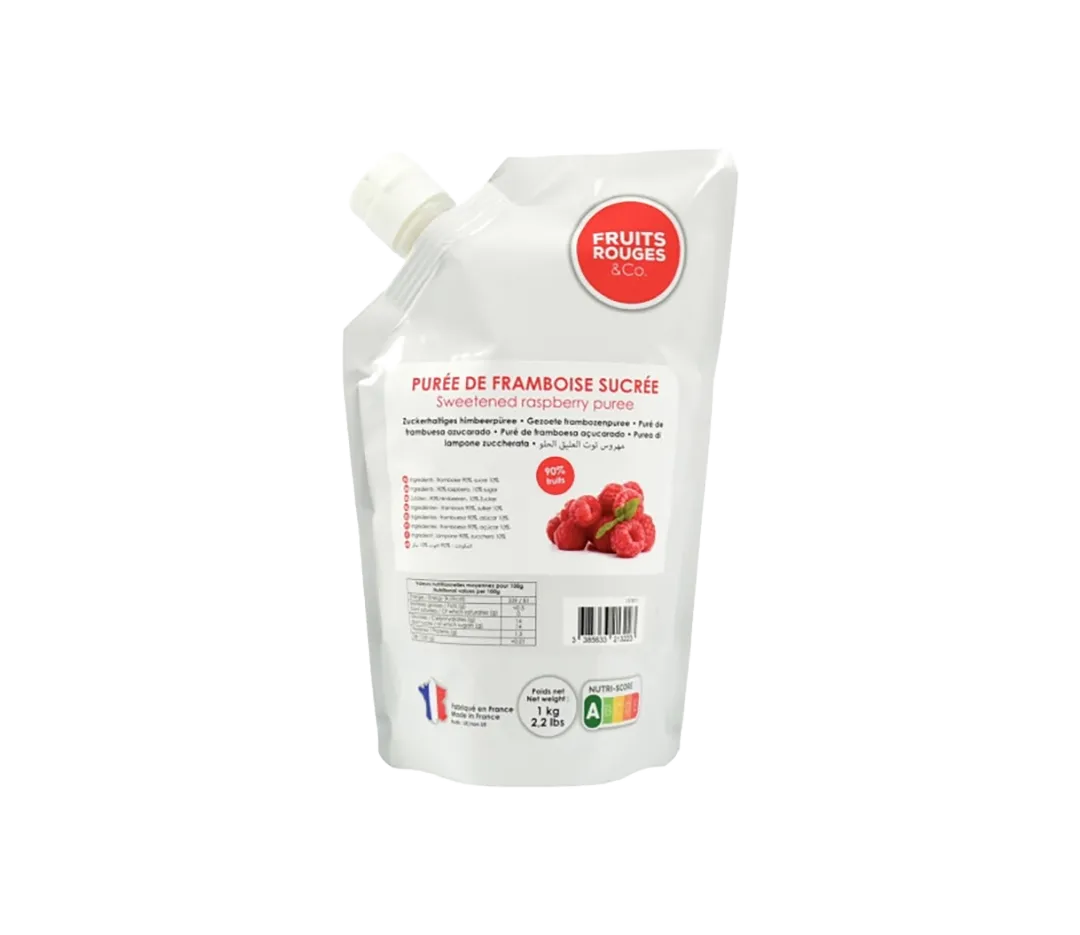 Purée framboise sucrée 90%