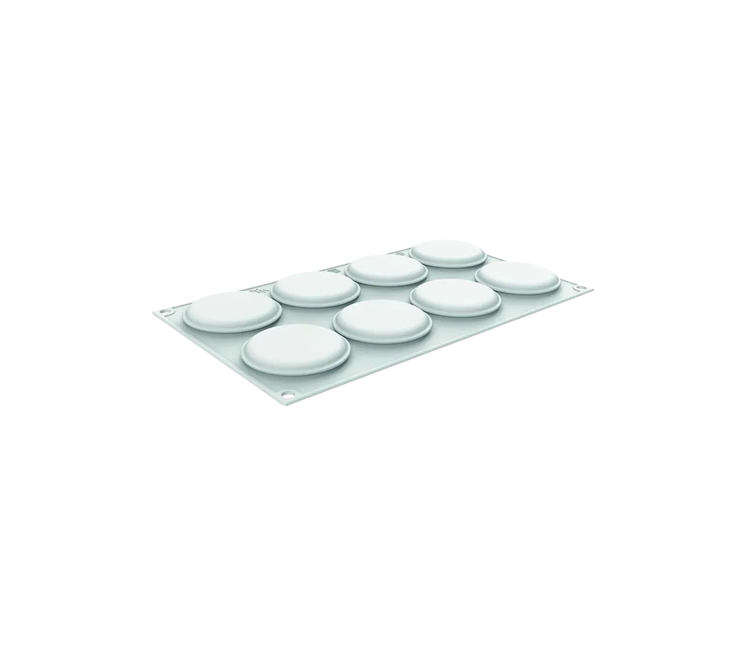 Moule silicone 8 ronds plats