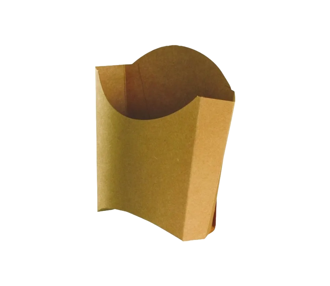 petit cornet kraft frite à emporté x100