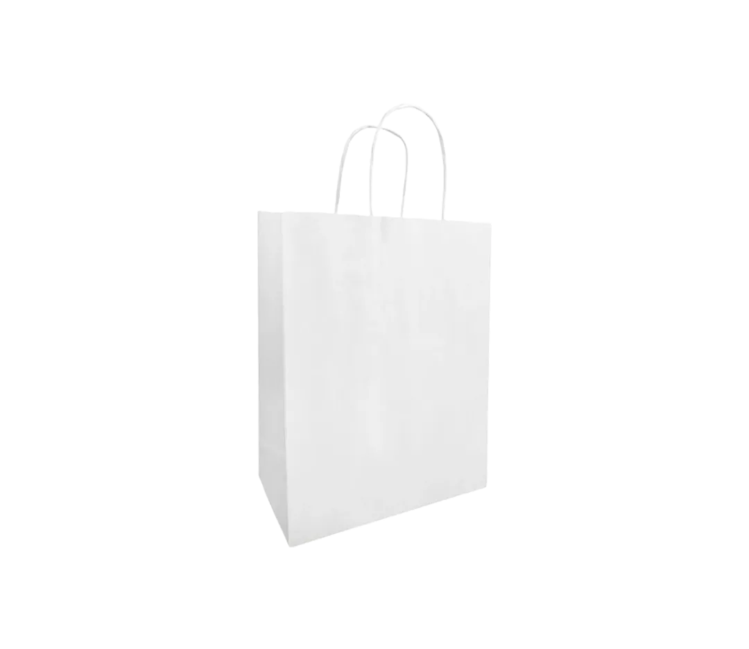 10 sacs cabas blancs