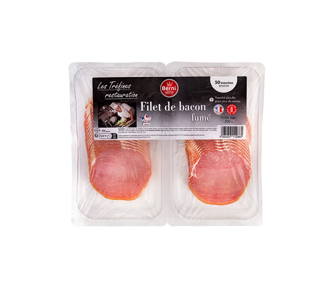 Filet de bacon fumé 500 g