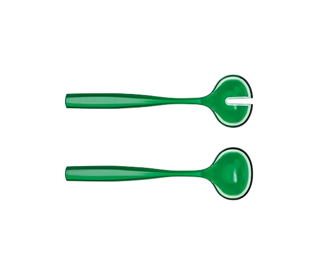 Couverts à salade vert