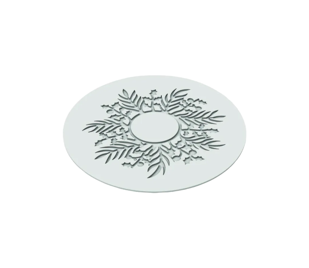 Tapis silicone décor guirlande