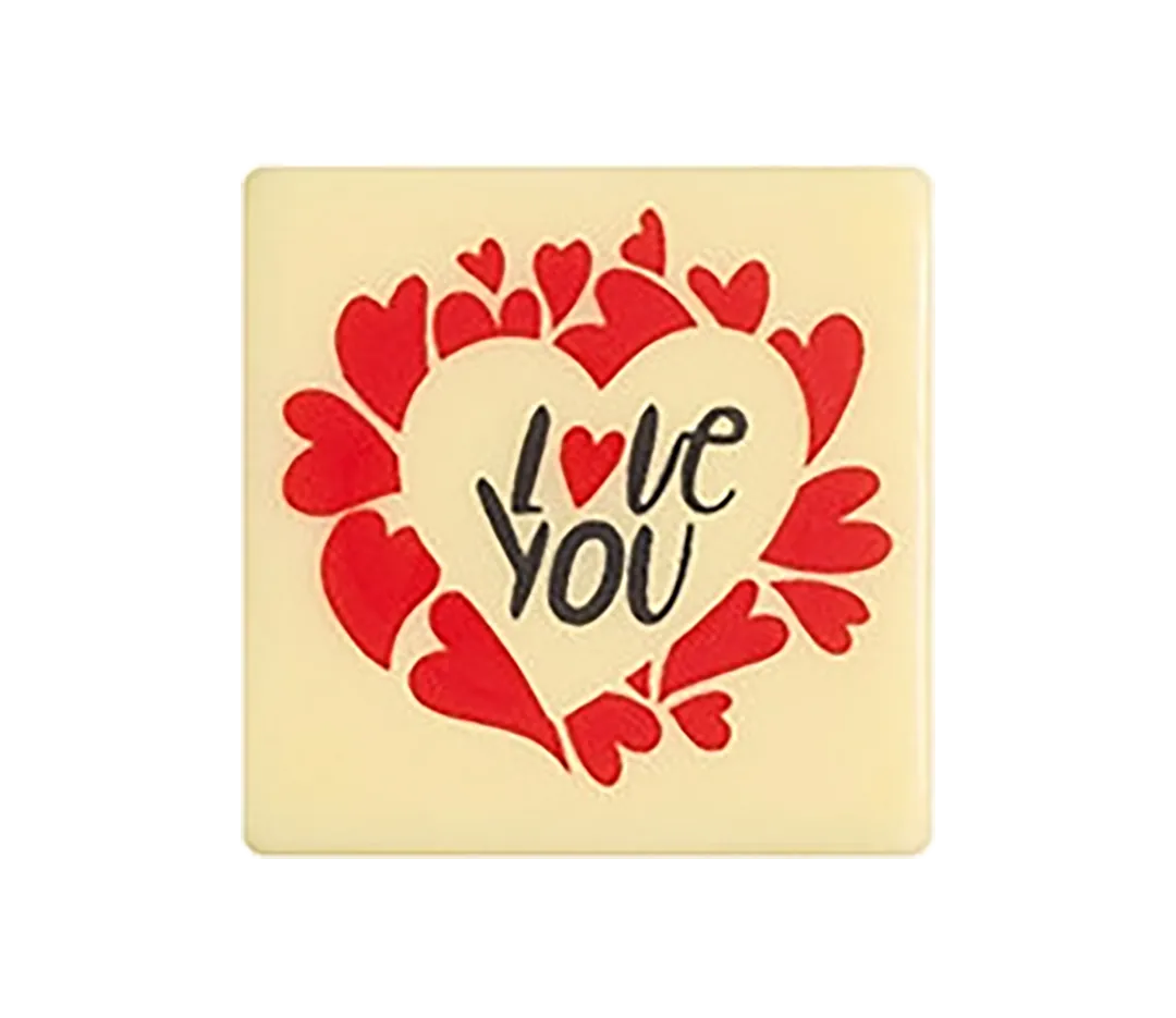 Carrés "love you" x 88