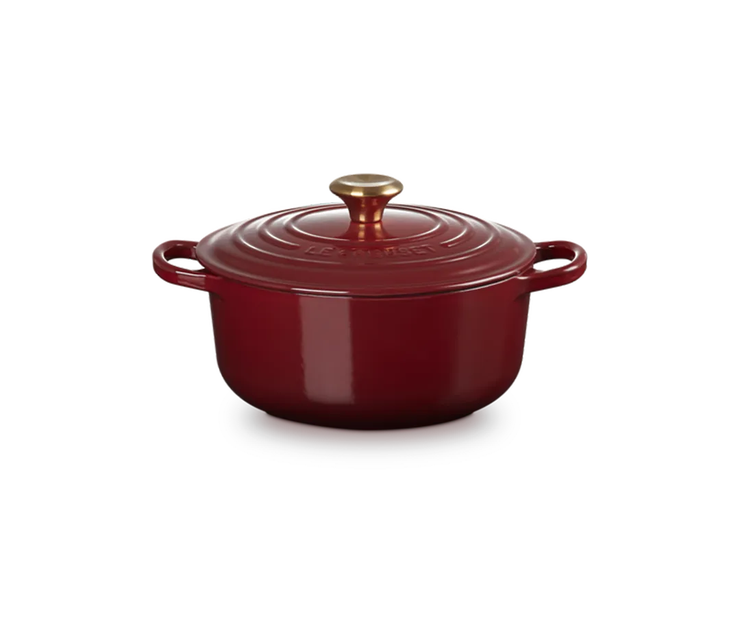 Cocotte ronde Le Creuset bordeaux