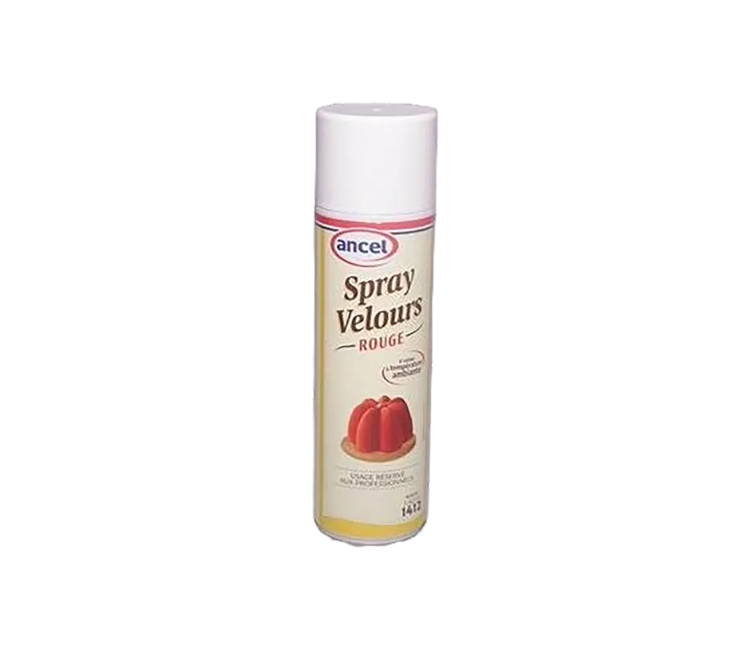 Bombe spray velours rouge - 500ml