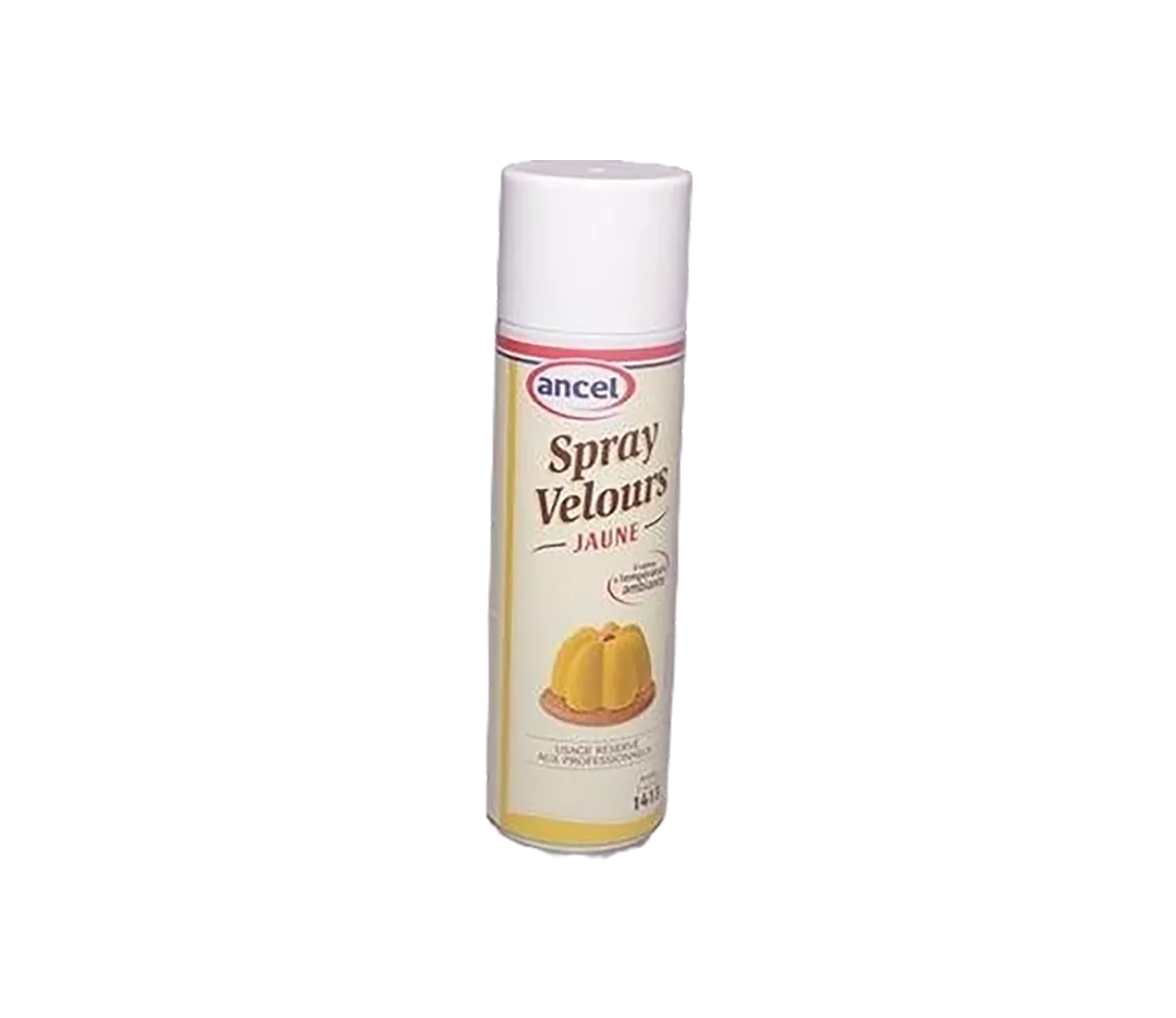Bombe spray velours jaune - 500ml