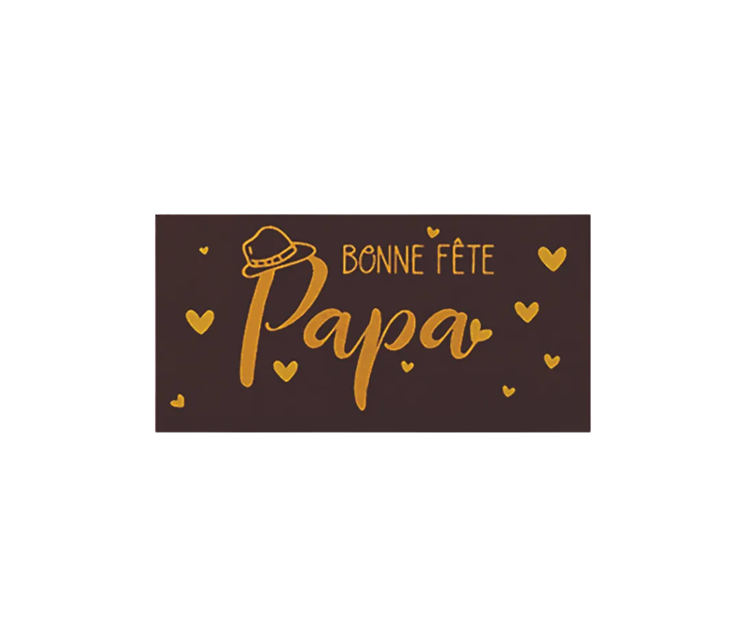 "Bonne fête papa" chocolat noir x 140