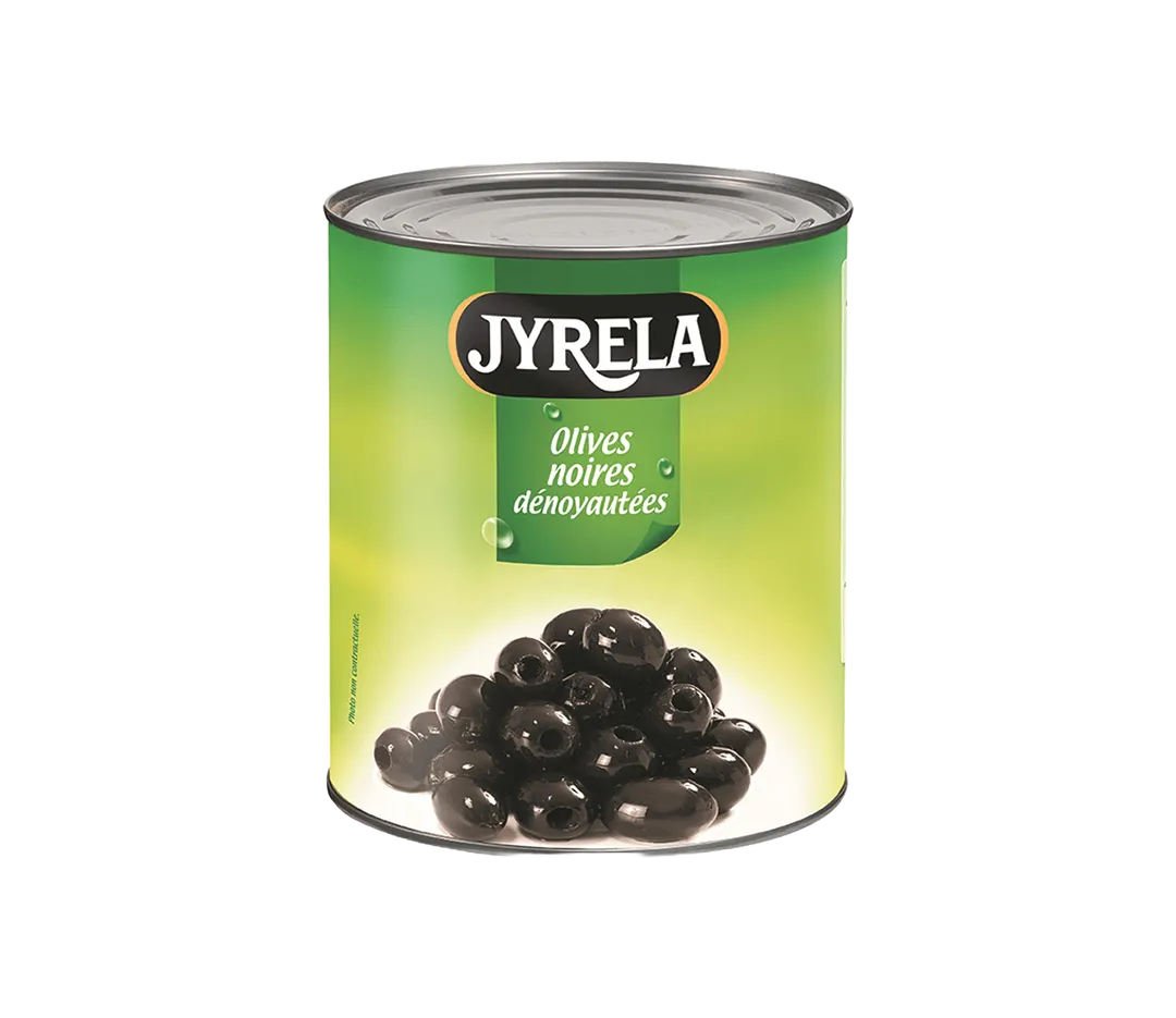 Olives noires dénoyautées 800g