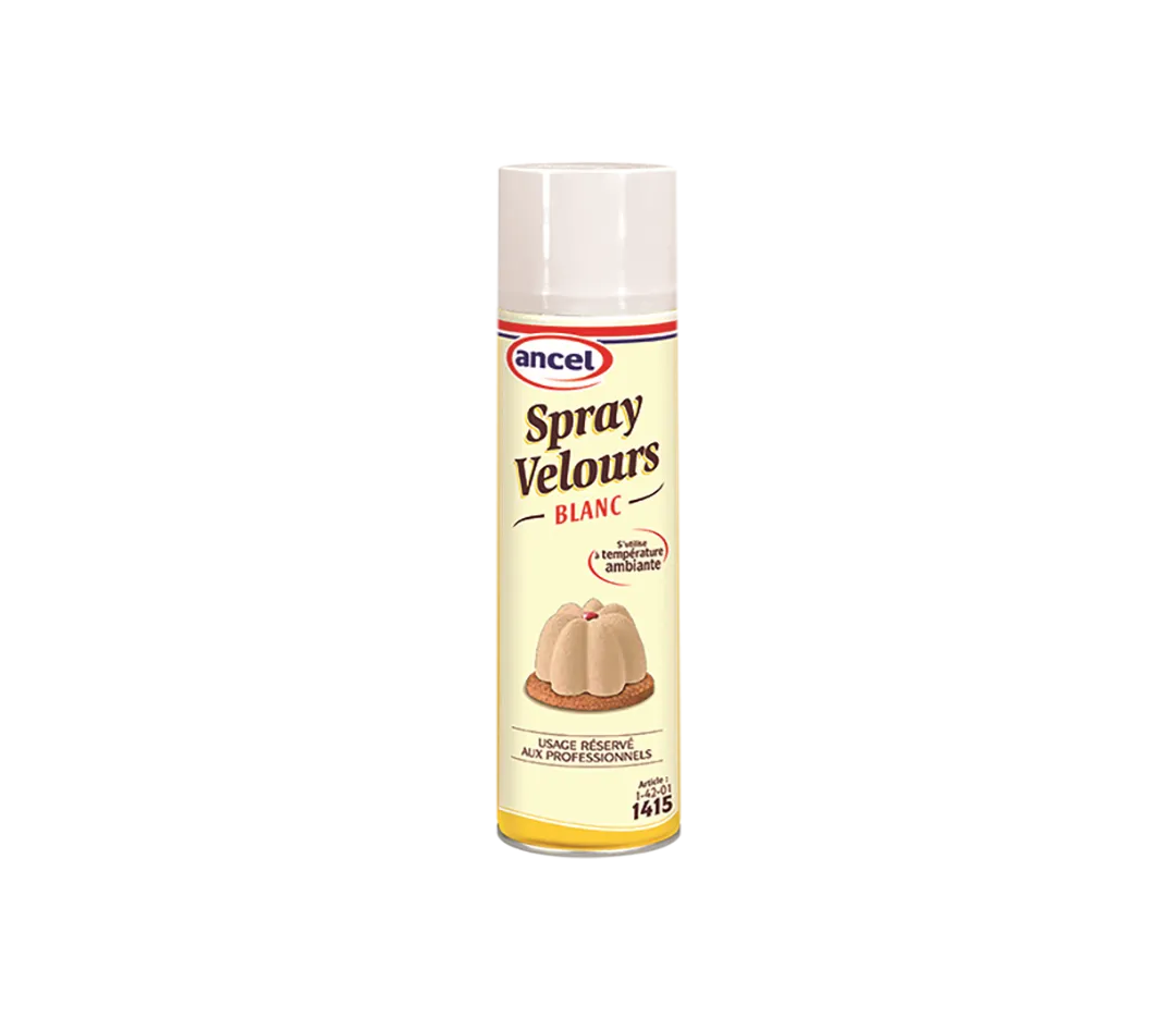 Bombe spray velours blanc