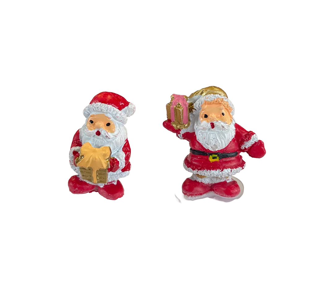 Sujet père noël cadeaux or x48
