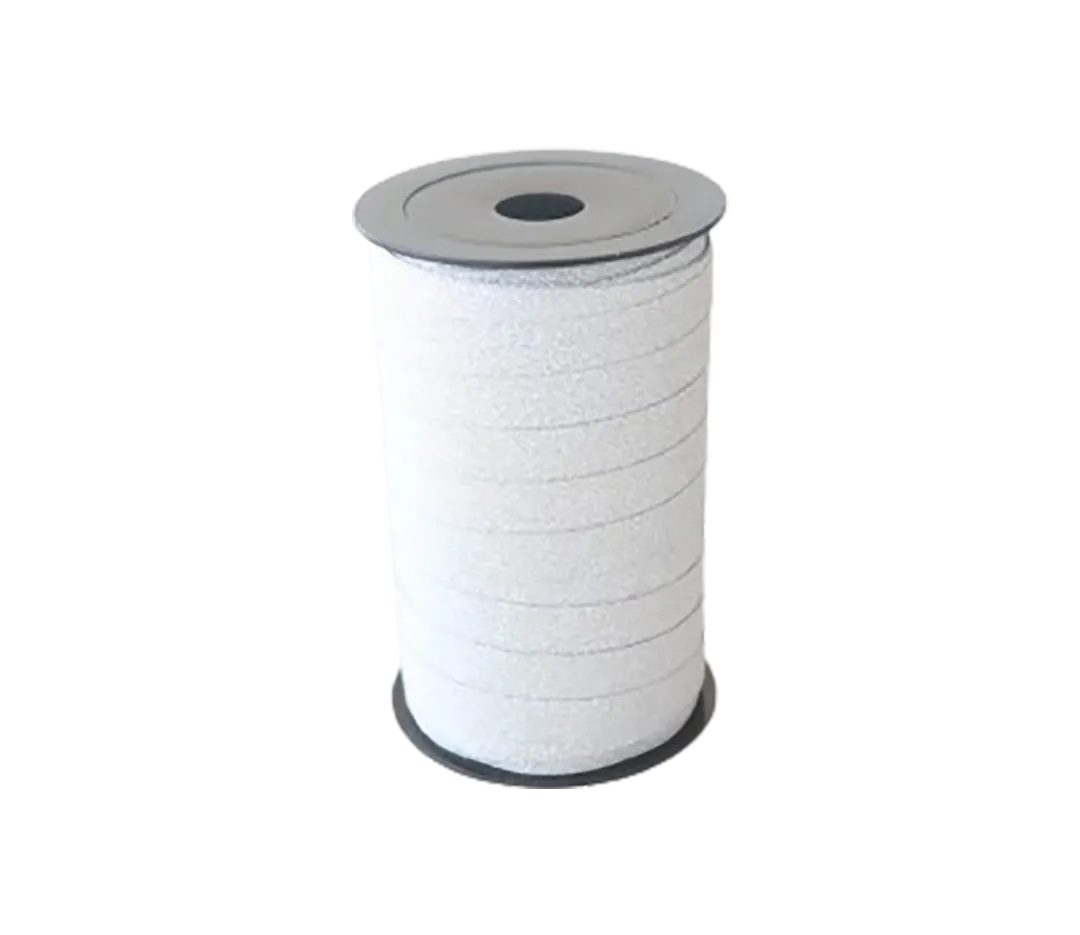 Bolduc pailleté argent - 50m
