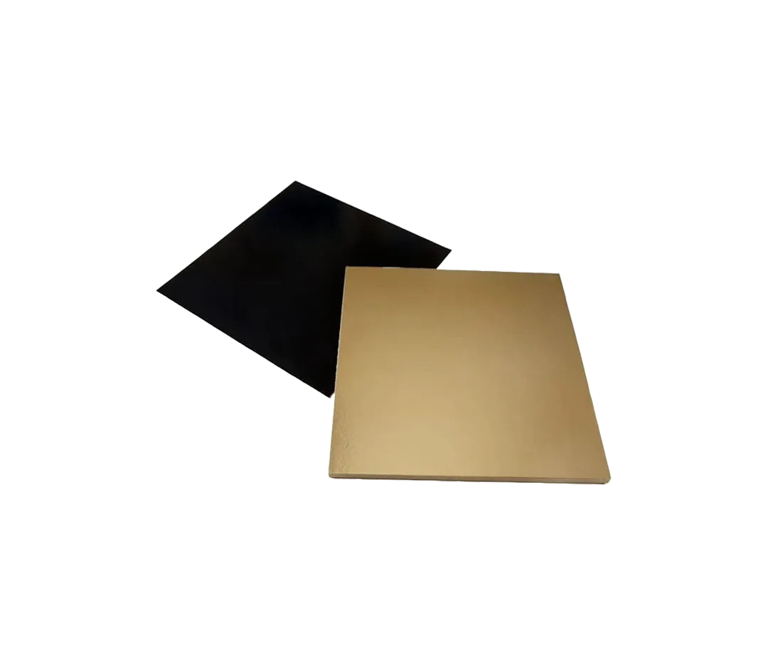Carré uni or noir 20cm