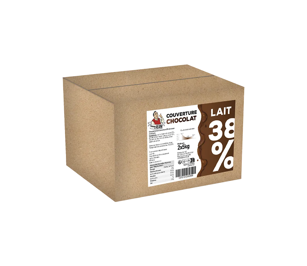 Couverture lait 37,6% - 2 x 5 kg