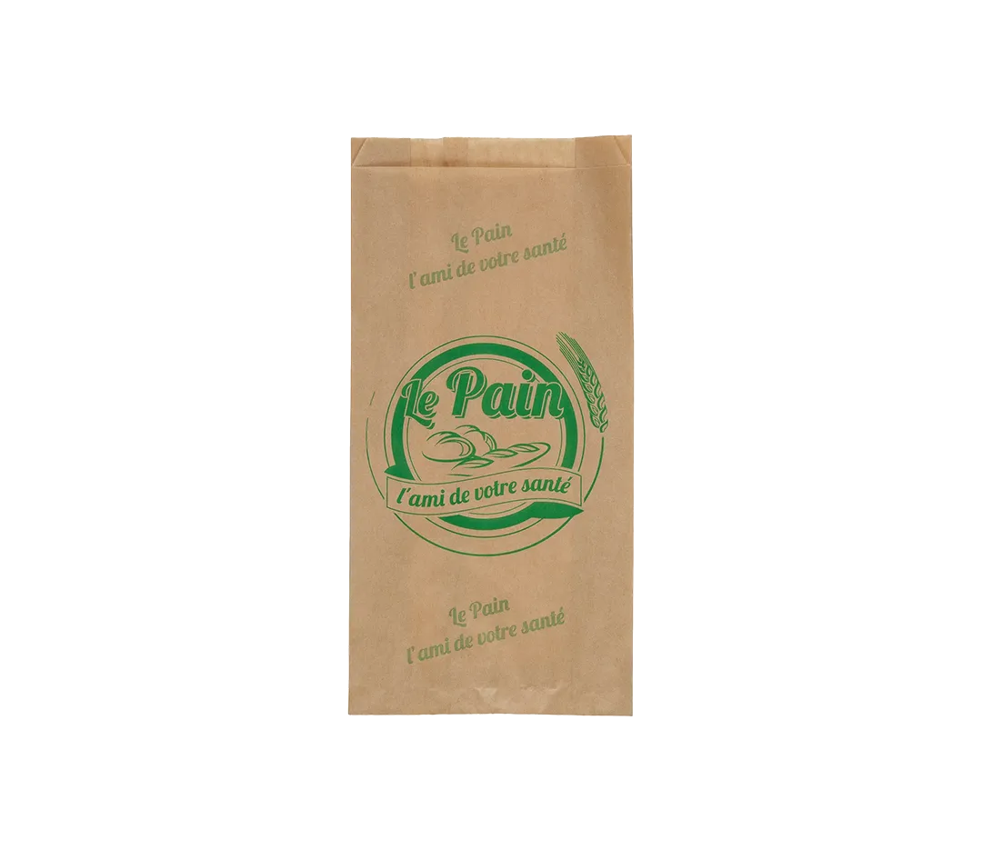 Sacs à pain vert en papier x 250