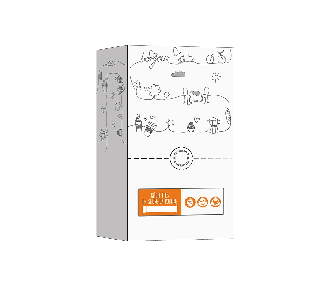 Sucre dosette 4g - Boite de 1000