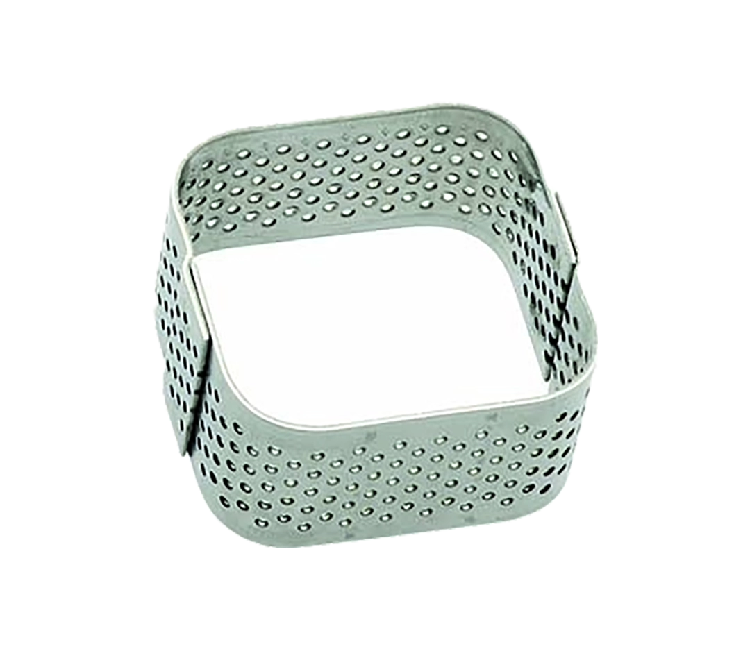 Mini carré perforé - 3,5x3,5x2 cm