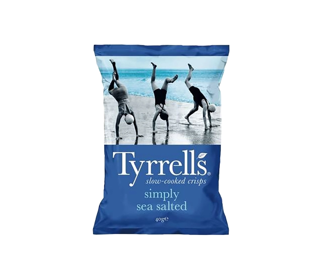 Chips Tyrrells sel de mer - 18x40g