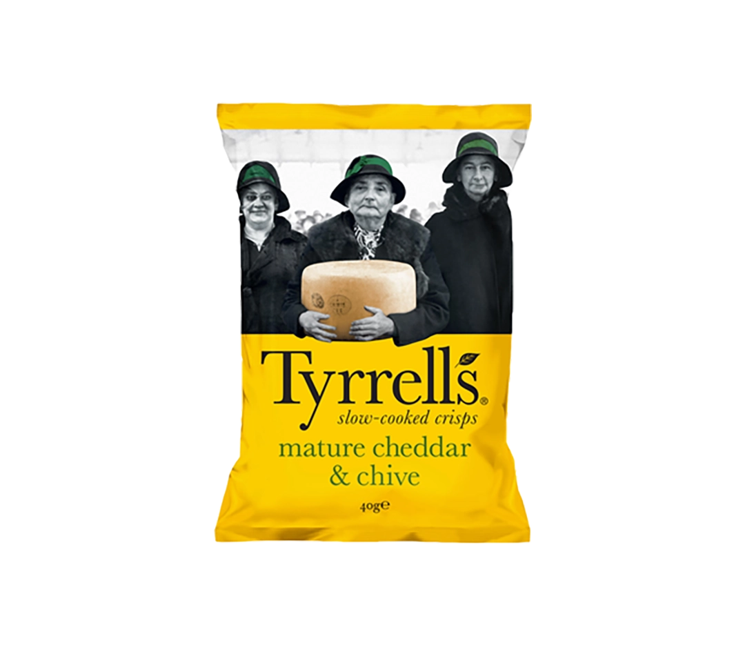 Chips Tyrrells Cheddar &amp; Ciboulettes