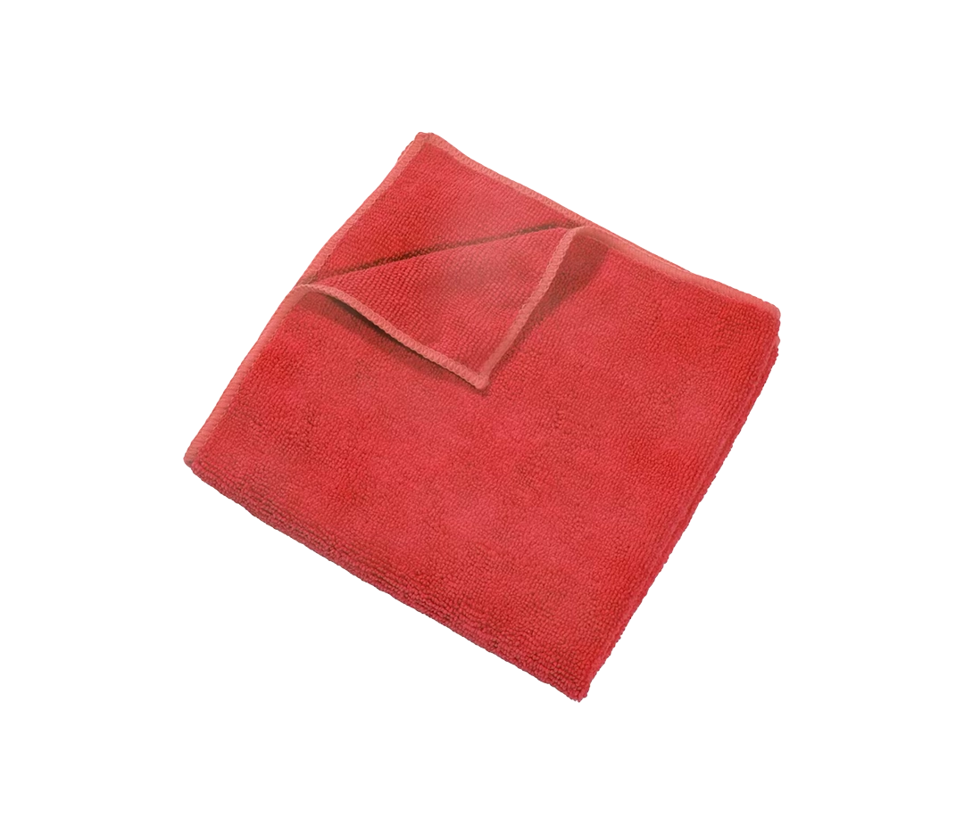 Lavette microfibre rouge