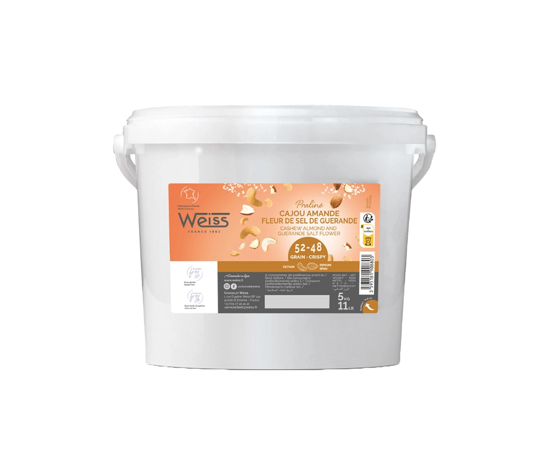 Praliné cajou fleur de sel - 5kg