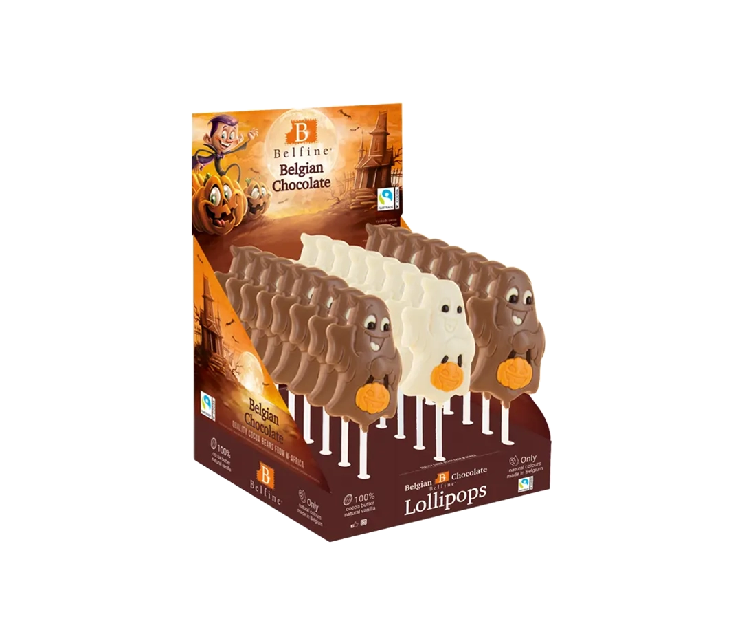 Sucette fantôme en chocolat x24