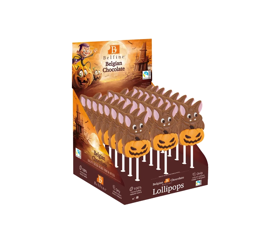 Sucette chauve-souris chocolat x24