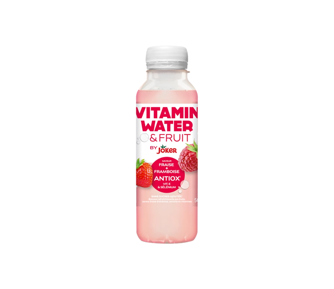 Vitamin Water fraise framboise - 6x50cl