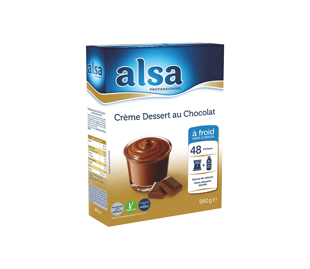 Crème dessert chocolat à froid - 960g