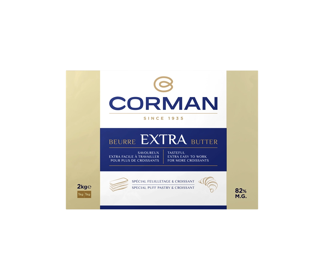 Beurre extra feuilletage 82% - 5x2kg