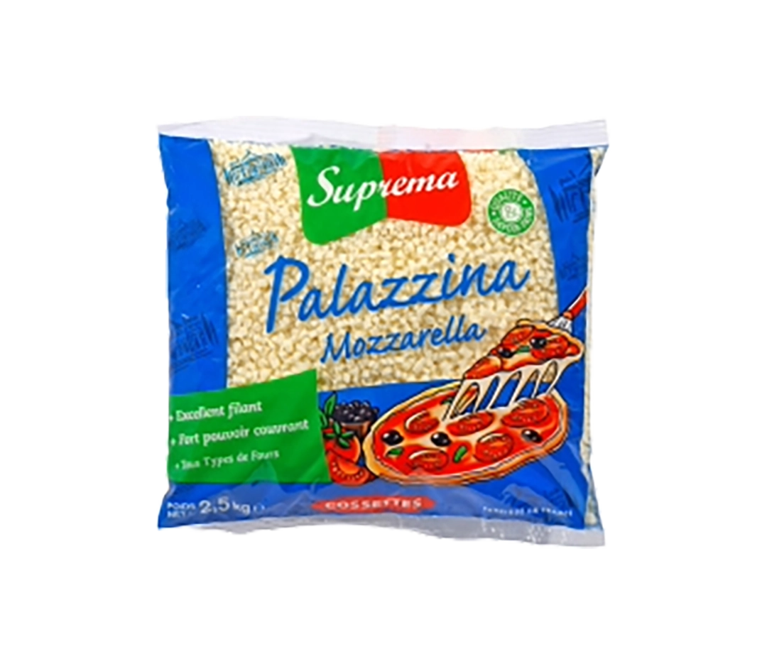 mozzarella cossette - 2,5kg